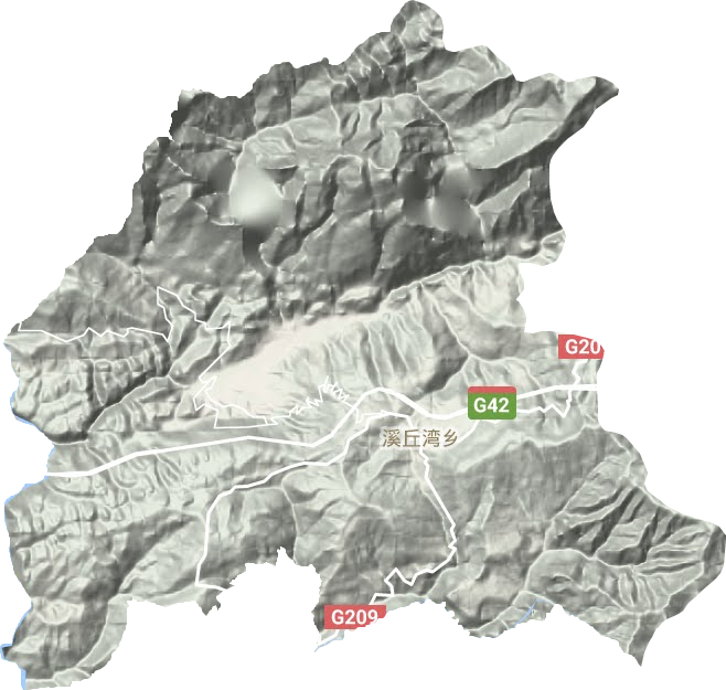 溪丘湾乡地形地图