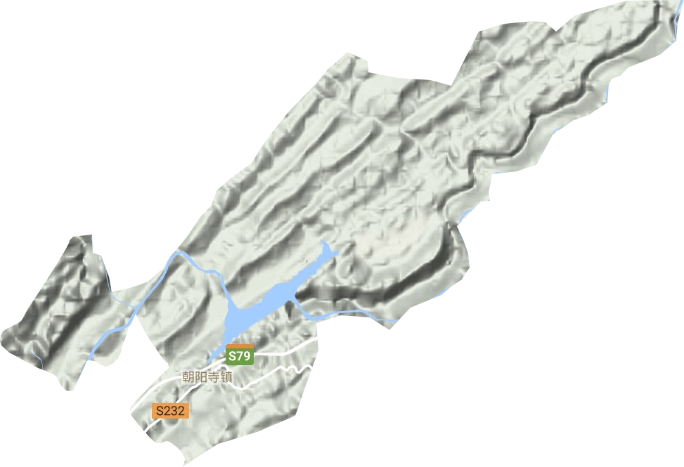 朝阳寺镇地形地图