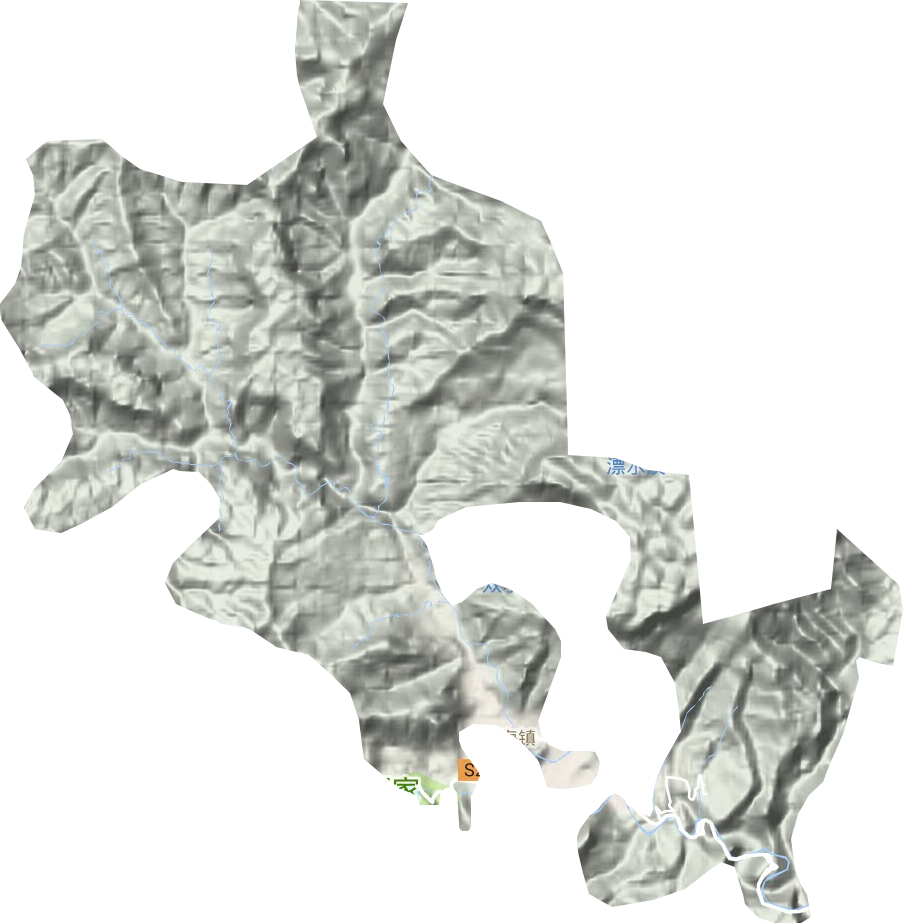 大路坝区地形地图