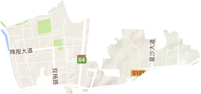马坡岭街道地形地图