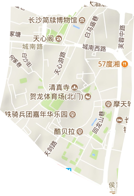 城南路街道地形地图