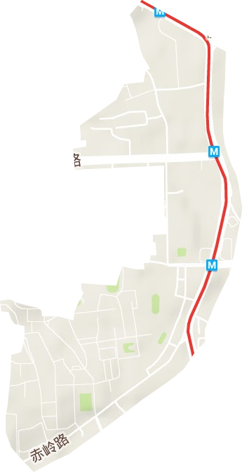 金盆岭街道地形地图