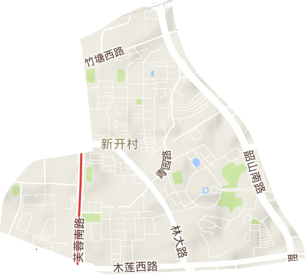 文源街道地形地图