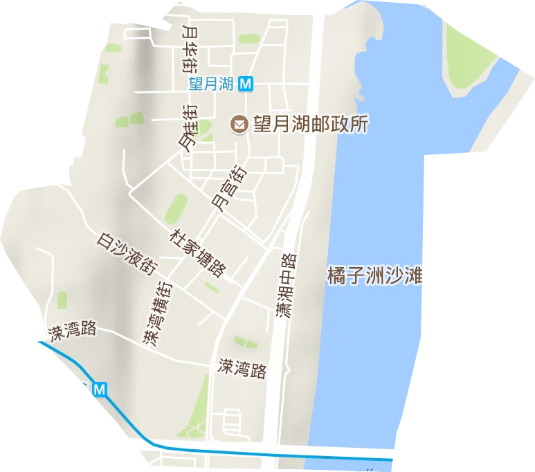 望月湖街道地形地图