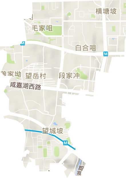 咸嘉湖街道地形地图