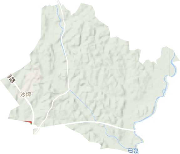 沙坪街道地形地图