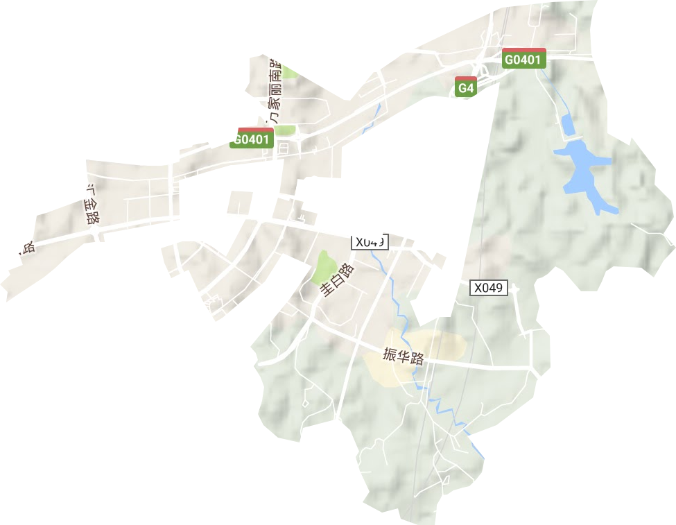 同升街道地形地图