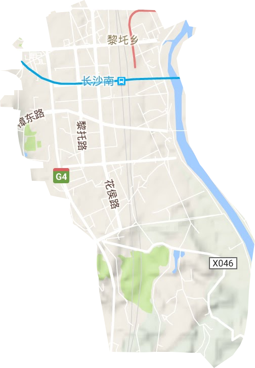 东山街道地形地图
