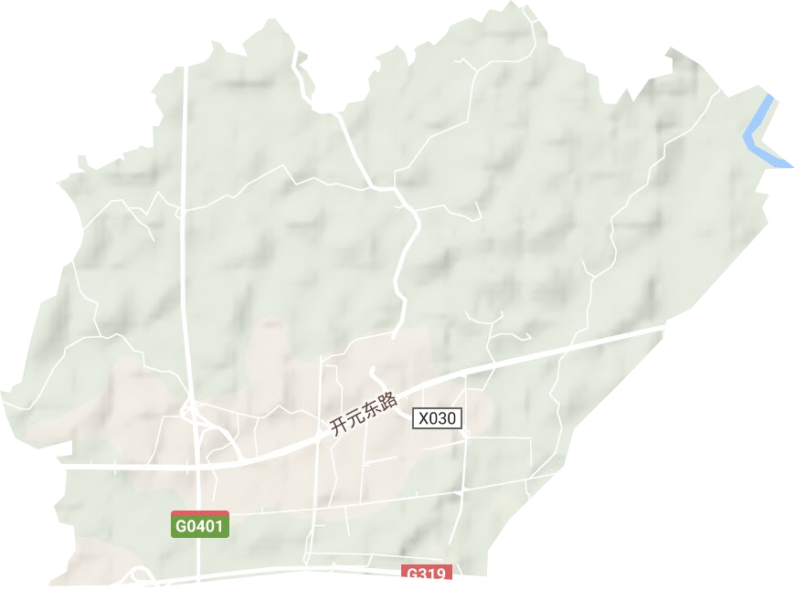 长龙街道地形地图