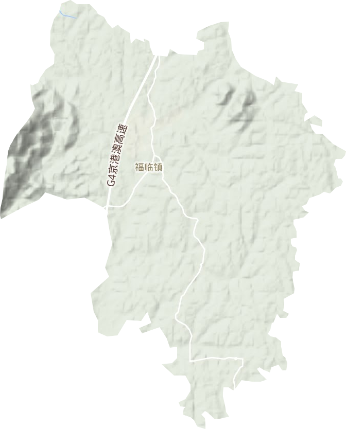 福临镇地形地图
