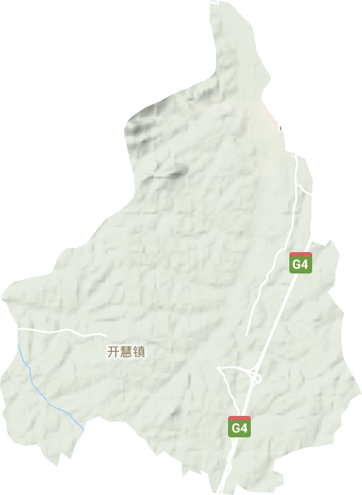 开慧镇地形地图