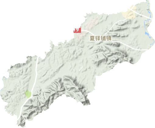 夏铎铺镇地形地图