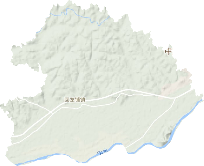 回龙铺镇地形地图