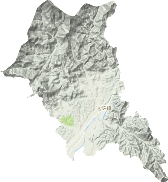 达浒镇地形地图