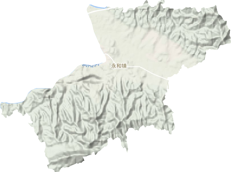 永和镇地形地图