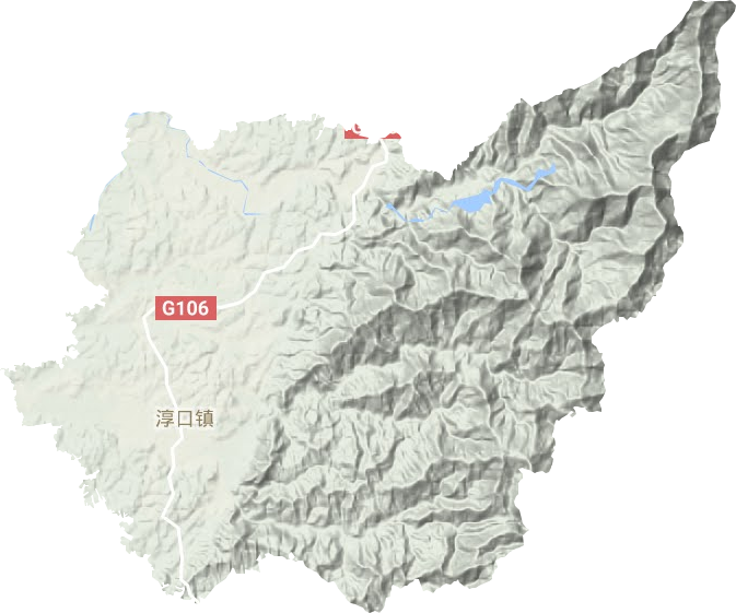 淳口镇地形地图