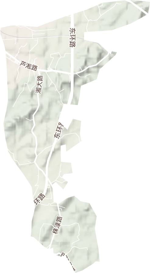 龙泉街道地形地图