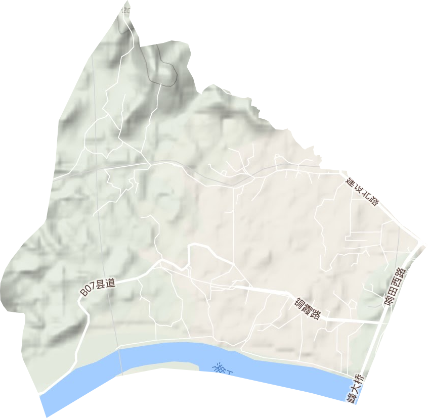 铜塘湾街道地形地图