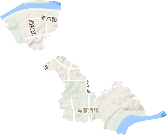 栗雨街道地形地图
