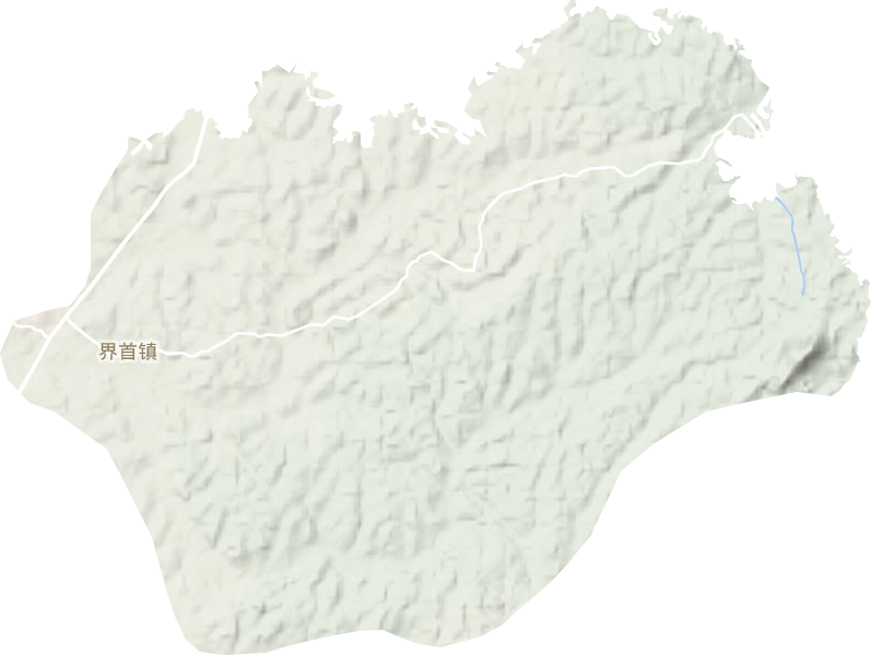 界首镇地形地图