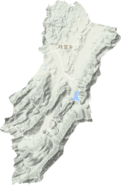 秩堂镇地形地图