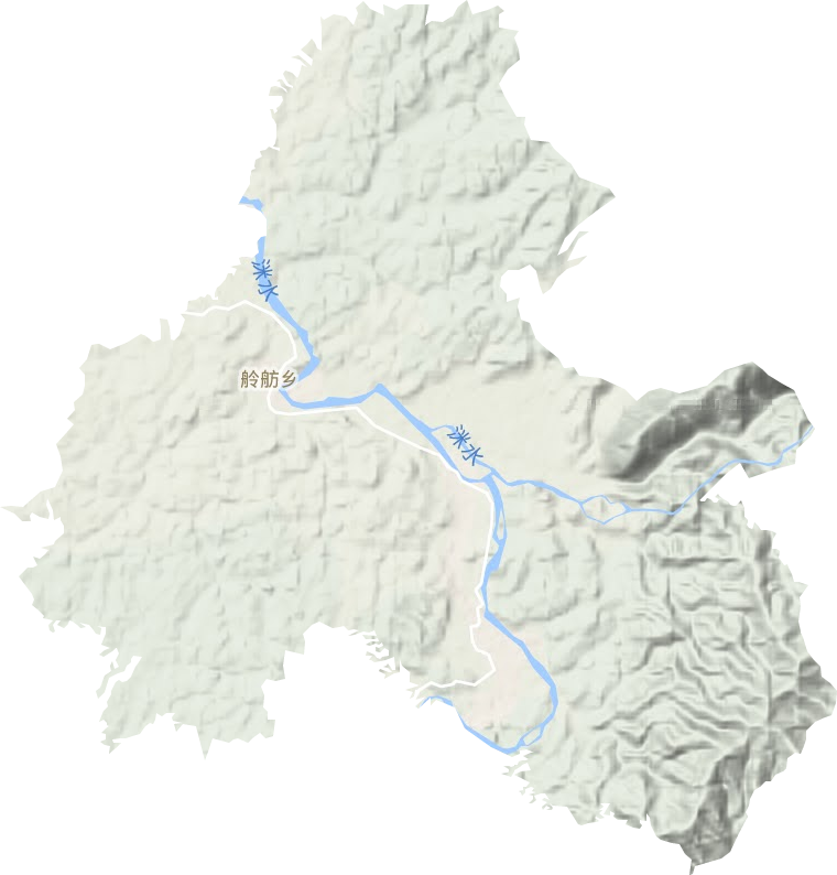 舲舫乡地形地图