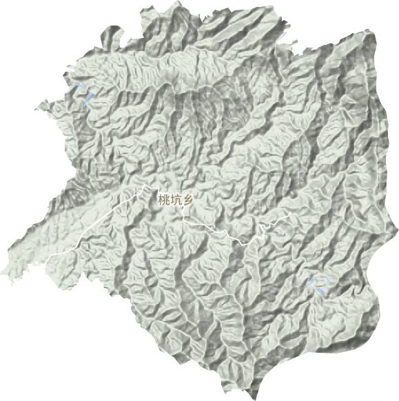 桃坑乡地形地图