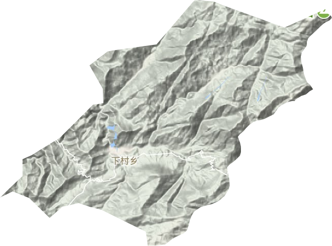 下村乡地形地图