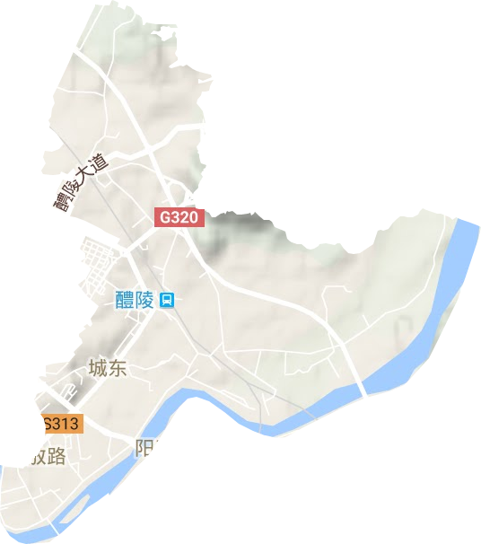 来龙门街道地形地图