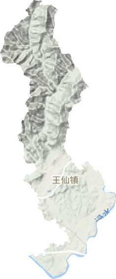 王仙镇地形地图