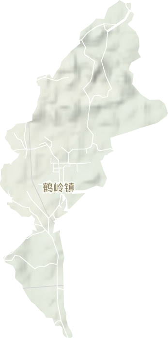 鹤岭镇地形地图