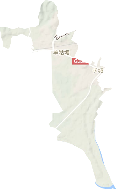 长城乡地形地图