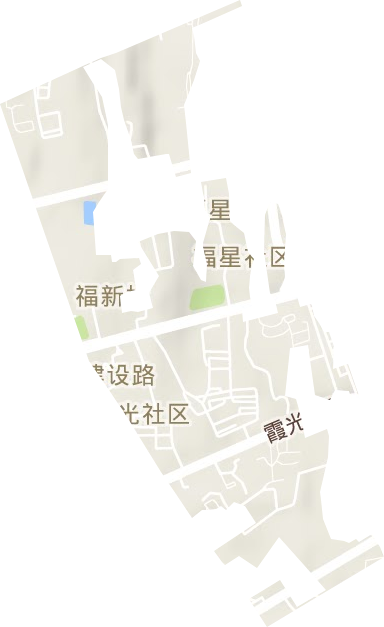 建设路街道地形地图