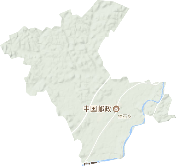 锦石乡地形地图