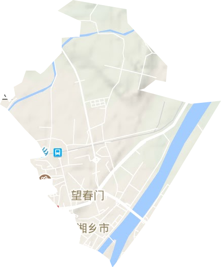 望春门街道地形地图