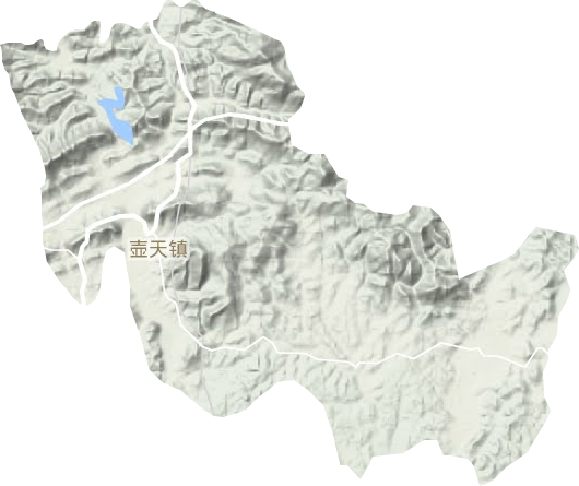 壶天镇地形地图