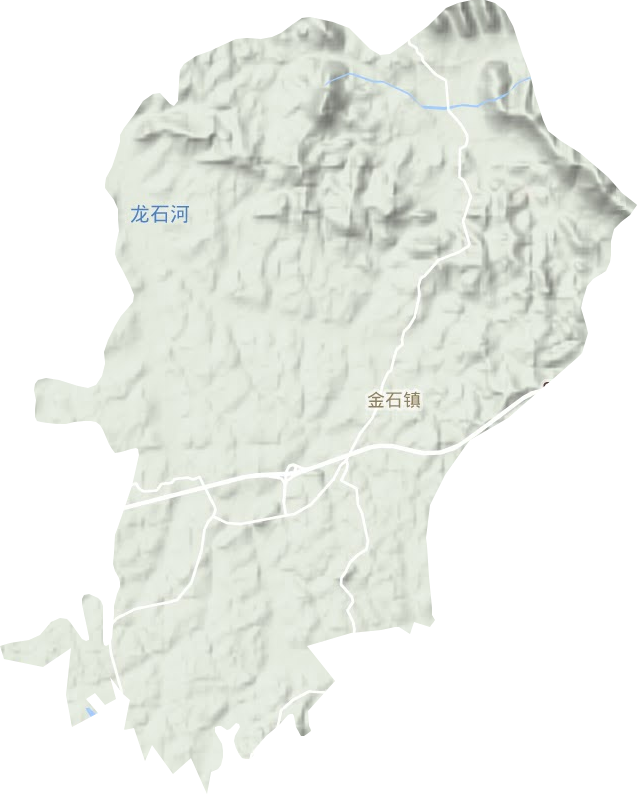 金石镇地形地图