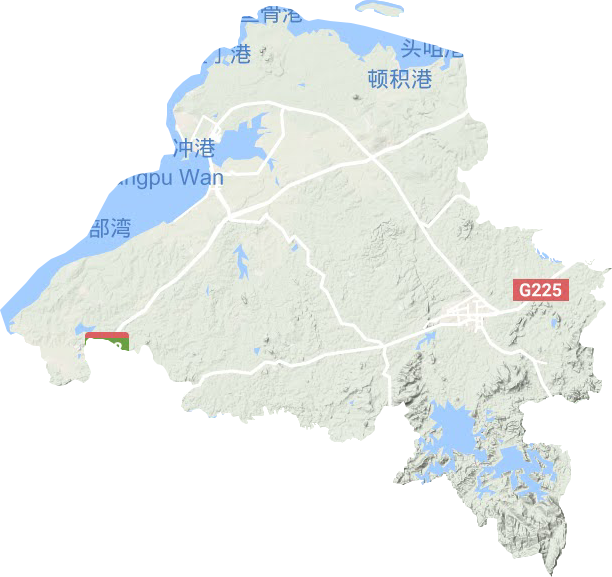 儋州市地形地图