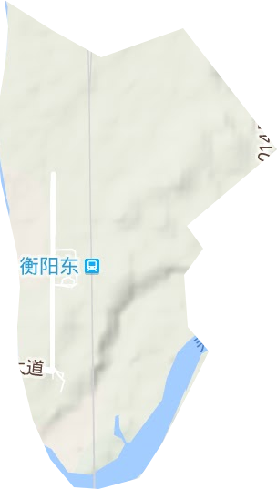 衡州路街道地形地图