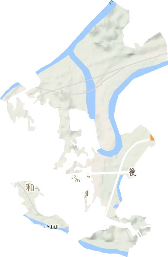 和平乡地形地图