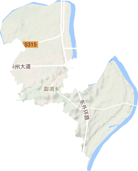 酃湖乡地形地图