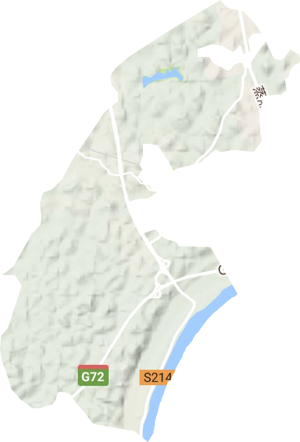 岳屏镇地形地图
