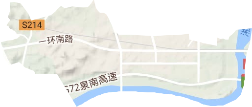 白沙洲工业园地形地图