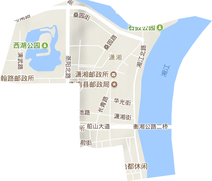 潇湘街道地形地图