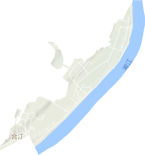 合江街道地形地图