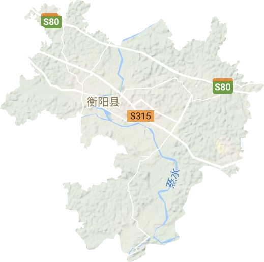 西渡镇地形地图