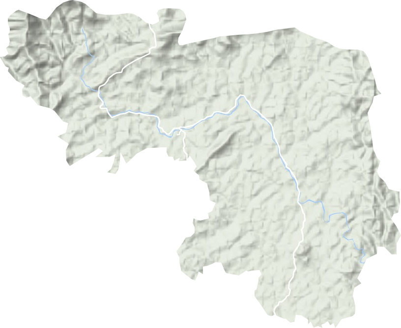 溪江乡地形地图