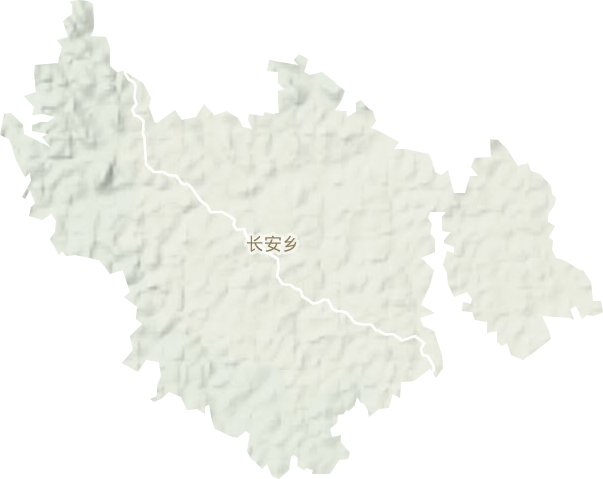 长安乡地形地图