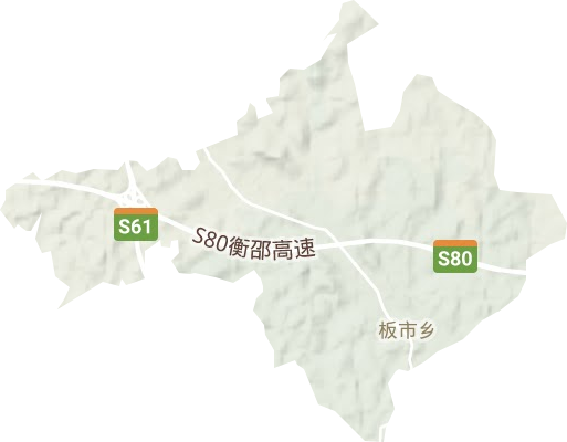 板市乡地形地图