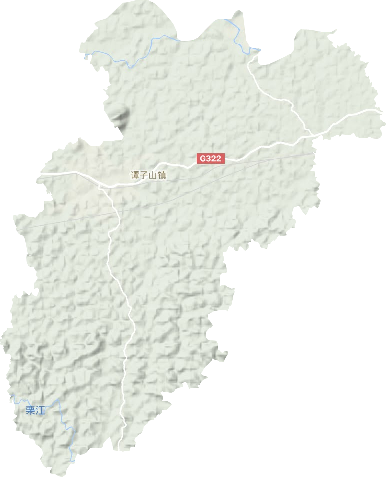 谭子山镇地形地图